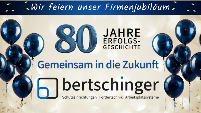 Firmenjubiläum 80 Jahre Bertschinger – Ein solides Fundament für die Zukunft